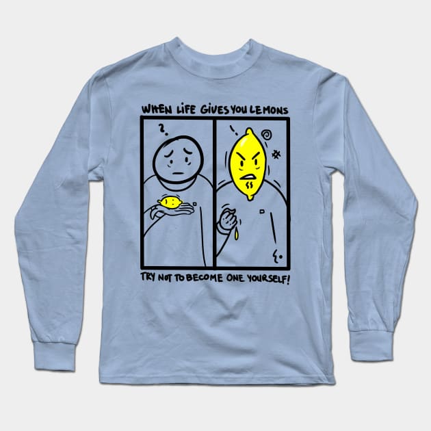 Lemons Long Sleeve T-Shirt by NeuroPie